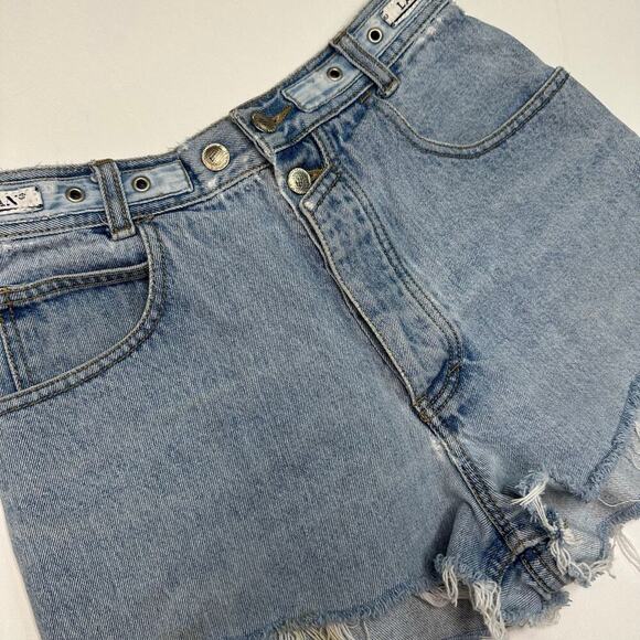 Vintage 1990’s Lawman Denim Cutoff High Waist Shorts - Picture 2 of 8